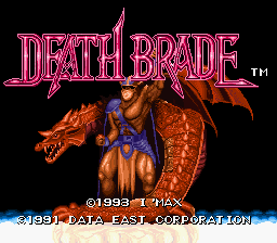 Death Brade (Japan) Title Screen